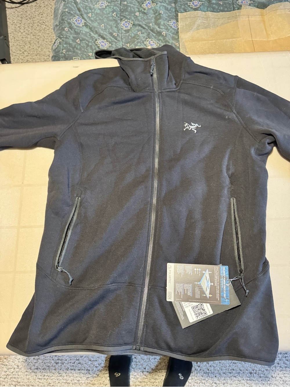 2018 Arc'teryx Women's Black Performance Full-Zip Hoody